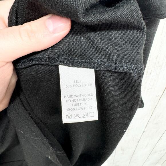 ee:some Dress Women Size L Sweater Mini Floral Striched Short Sleeve Laced Tie - Picture 3 of 5